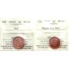 Image 1 : 1-cent 2005P & 2011 Magnetic ICCS MS67 Red. 2pcs