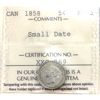 Image 1 : 5-cent 1858 Small Date ICCS EF45