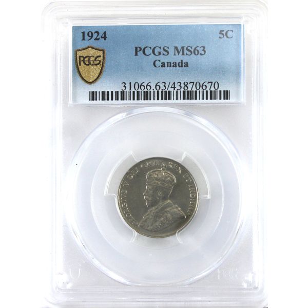 5-cent 1924 PCGS MS63