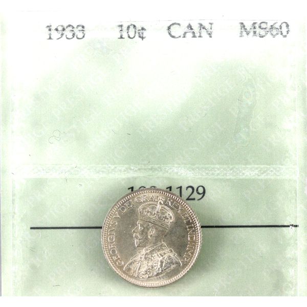 10-cent 1933 Prestige Certified MS60