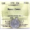 Image 1 : 10-cent 1956 ICCS PL66 Heavy Cameo