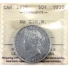 Image 1 : 50-cent 1870 No LCW ICCS VF30. *Scarce*
