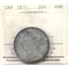 Image 1 : 50-cent 1871 ICCS VG8