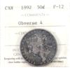 Image 1 : 50-cent 1892 Obverse 4 ICCS F12