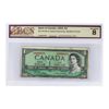 Image 1 : BC-37b-N5-iii 1954 $1 "Low Serial #" BCS VG8 Beattie-Rasminsky SN: V/N0000078