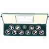 Image 1 : 1988 $20 Calgary Olympic Sterling Silver 10-coin Set in Green Display Case w/COA