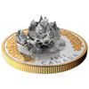 Image 1 : 2022 $50 Holiday Gifts Fine Silver Coin with Selective Gold Plating. Only 1200 Minted!