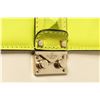 Image 5 : Valentino Yellow Green Leather Glam Lock Shoulder Bag