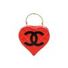 Image 1 : Chanel Red Patent Leather Heart Bag