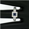 Image 9 : New Platinum Sapphire and Diamond Engagement Ring