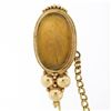 Image 4 : Antique 18K Yellow Gold Large Carved Agate Intaglio Stick Pin w/ Cap & Chain