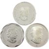 Image 2 : 2008 & 2010 $20 & 2012 $15 Fine Silver Rounds. 3pcs. 