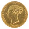 Image 2 : Great Britain Gold 1849 1/2 Sovereign VF-EF (cleaned)