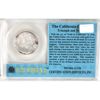 Image 1 : RARE! SS Central America 1/4oz Silver Medallion with Real Placer Gold (Tax Exempt)