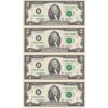 Image 1 : USA 2003 $2 Uncut Sheet of 4x Federal Reserve Notes