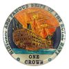 Image 1 : Tristan da Cunha 2008 1 Crown w/ Privately Issued Enamel Enhancements