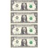 Image 1 : USA 1995 $1 Uncut Sheet of 4 Notes