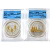 Image 1 : $1 2012 War of 1812 & 2013 Arctic Expedition Both Selectively Gold Plated CCCS PF69 UHC. 2pcs