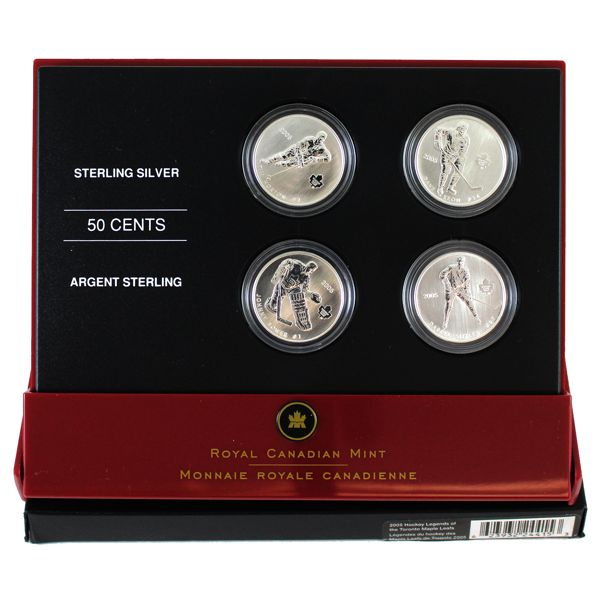 2005 50-cent Toronto Maple Leafs Hockey Legends Four Coin Set