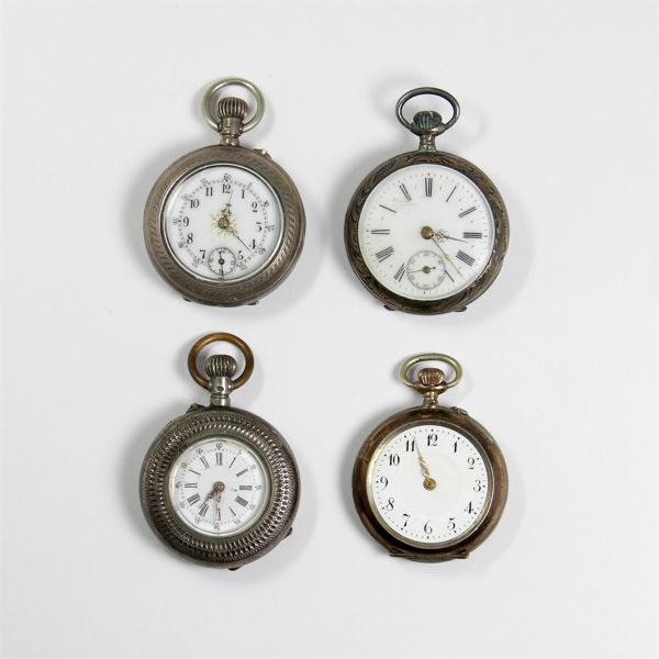 Swiss .800 Silver Pocket Watches
