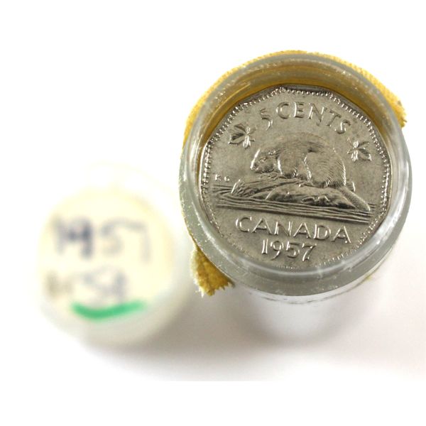 5-cent 1957 Brilliant Uncirculated Roll of 40pcs