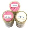 Image 1 : 10-cent 1969, 1970 & 1972 Uncirculated Roll of 50pcs. 