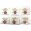 Image 2 : 1-cent 2000 MS66, 2003 NE MS66, 2003 MS65, 2003P MS65, 2006P MS66 & 2006 Logo Magnetic MS66. 6pcs