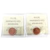 Image 2 : 1-cent 2006 Non Magnetic & 2006 RCM Logo Non Magnetic ICCS MS67 Red. 2pcs