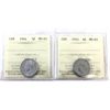 Image 1 : 5-cent 1944 & 1945 ICCS MS65. 2pcs