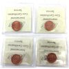 Image 2 : 1-cent 2000, 2003 NE, 2006 Logo Magnetic & 2006 Logo Non Magnetic All ICCS Certified MS66 Red. 4pcs