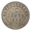 Image 2 : Error! Newfoundland 10-cent 1940 Re-Engraved - All Letters and Numbers Inside Wreath are Doubled!
