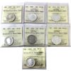 Image 1 : 25-cent Silver 1999, 2004 Gold Poppy & 2012-2016 ICCS PF67/PF68 Ultra Heavy Cameo. 7pcs