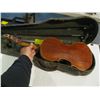 Image 2 : ANTIQUE VIOLIN IN CASE W/BOWS