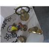 Image 2 : BRASS DECORATIVE ITEMS: BELLS, KNOCKER, ETC.