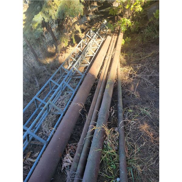 Tower & Approx. 5- Joints of various pipe