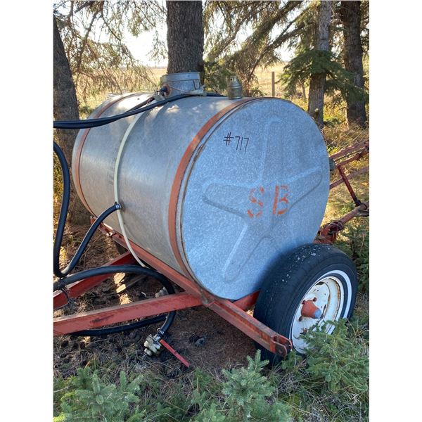 Field sprayer c/w pump & galv. Tank (Looks good)