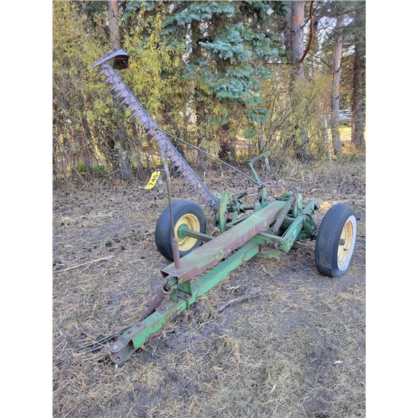 JD Trail type sickle mower, #11-8353, missing PTO at this time