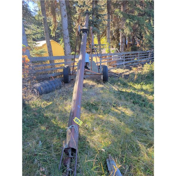 Grain auger c/w gas motor