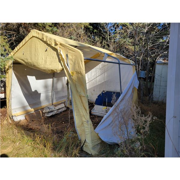 Yellow tarp shed (As is)