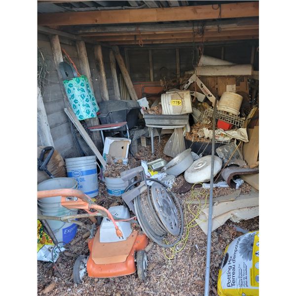 Contents of shed