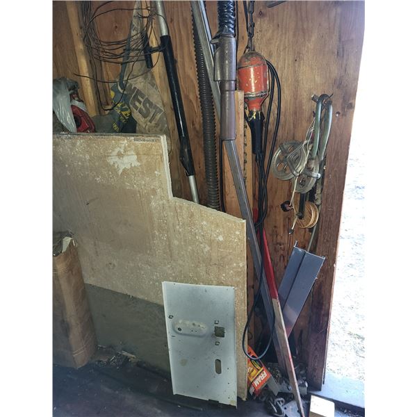 Balance of misc. in the shed, excluding in the rafters