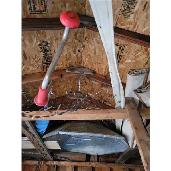 Newer canvasses & misc. on the rafters