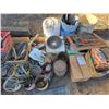 Image 2 : 1- Large lot of misc. sealed beams, nails, bolts, pails, wire, etc.