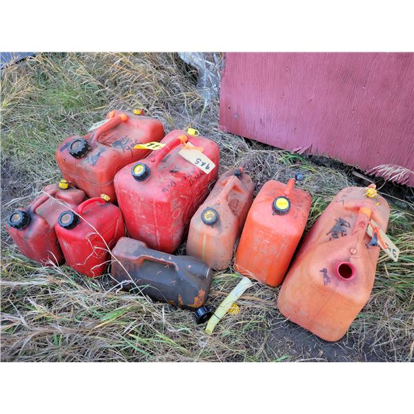Approx. 7- Jerry cans, some with fuel