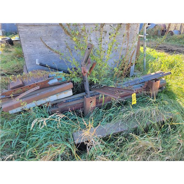 Qty of steel, T.Bars, flat bar, cable etc.