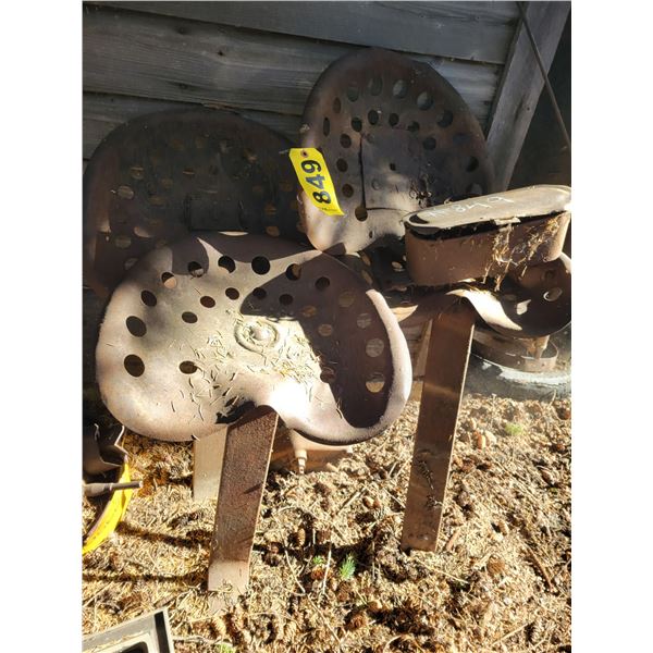 4- Tractor seats & small steel tool box