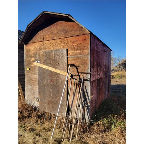 Wood storage building