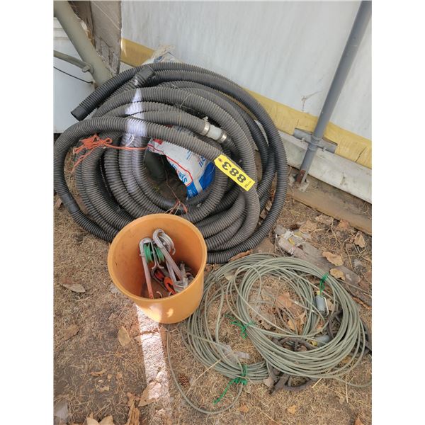 Clothes line & pump hose