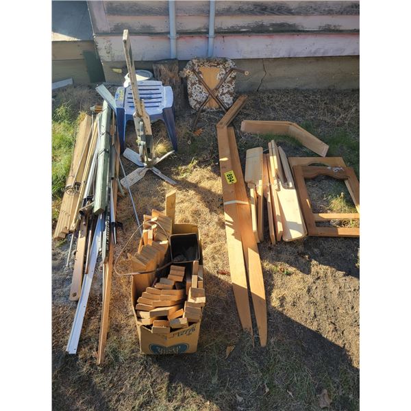 Stretcher, wood & misc.