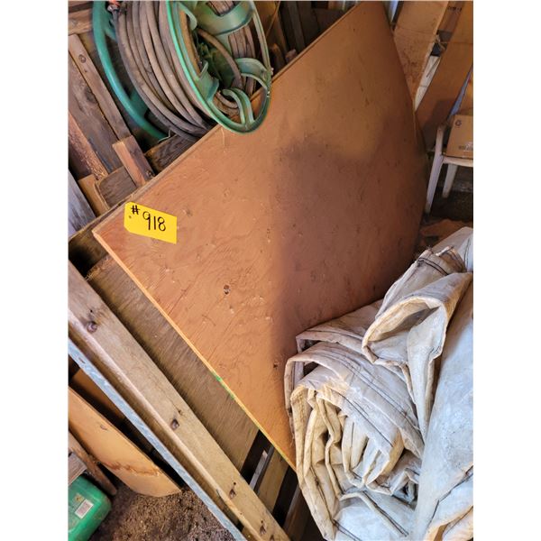 T&G plywood truck sides, garden hose, misc. lumber (Southside of building)